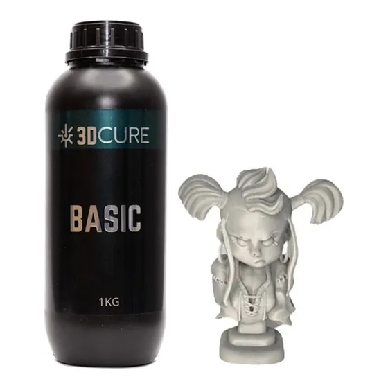 Resina Impressora 3d - 3d Cure Basic Cinza Claro - 1 Kg
