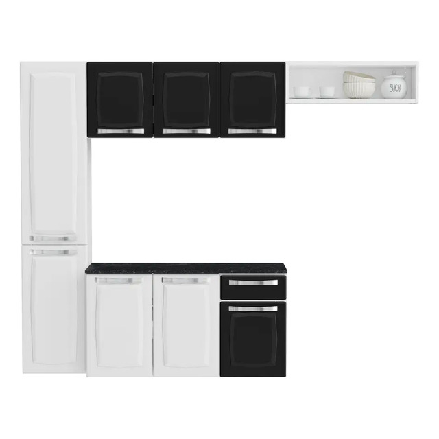 Armário De Cozinha Completa De Aço Itatiaia Pratika 4 Peças 8 Portas 1 Gaveta 210cm Cor... Armário De Cozinha Completa De Aço Itatiaia Pratika 4 Peças 8 Portas 1 Gaveta 210cm Cor...