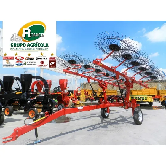 Rastrillo Cosechador 12 Aros Swissmex Flex De Resortes Nuevo