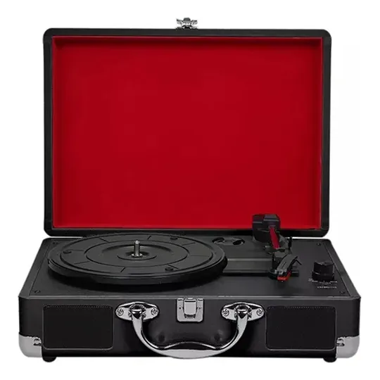Tornamesa Reproductor De Discos De Vinilo Retro Portátil Usb