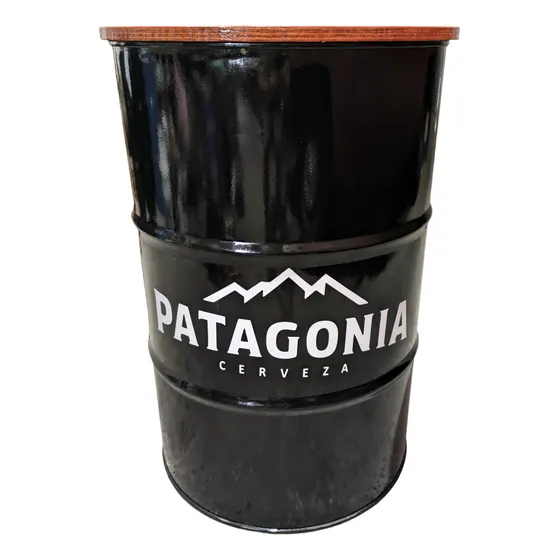 Mesa Barril Con Logo Personalizado Cedro