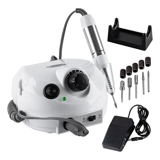 Torno De Mano Manicura Pedicura Care By Gadnic Profesional Para Uñas 220v Blanco