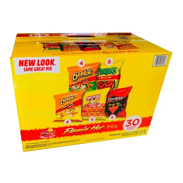 Flamin Hot Mix 30 Bolsas Cheetos Flamin Doritos Funyons