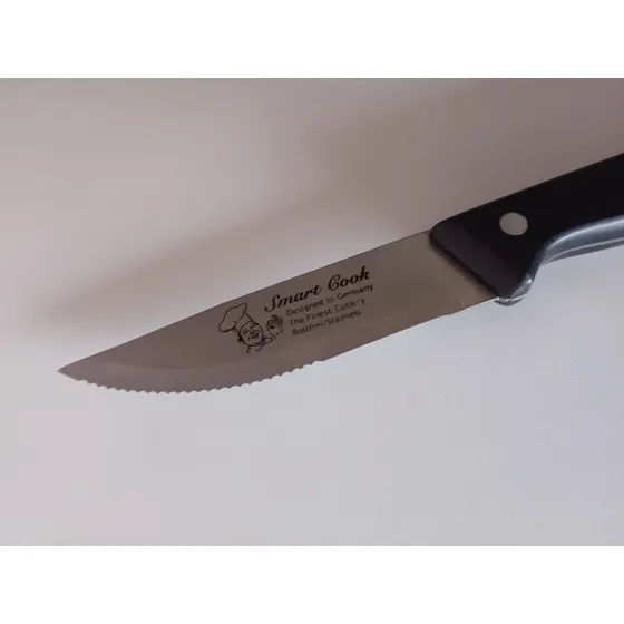Cuchillos Parrilleros Smart Cook 8 Piezas Acero Inoxidable