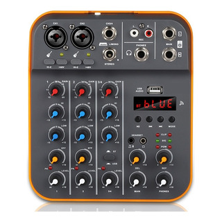 Mezclador De Audio Fuluode V4 Consola Mezcladora De Sonido Mezclador De Audio Fuluode V4 Consola Mezcladora De Sonido