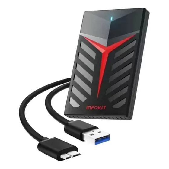 Hd Externo 1 TB Usb 3.0 Com Led Gamer Notebook Ps2 Ps3 Ps4