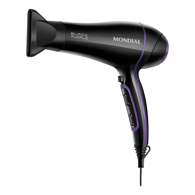 Secador De Cabelos Black Purple Scn-01 2000w Preto Mondial Secador De Cabelos Black Purple Scn-01 2000w Preto Mondial