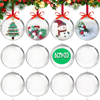 Transparentes Decorativas Navidad Plastico/6cm*20 Transparentes Decorativas Navidad Plastico/6cm*20