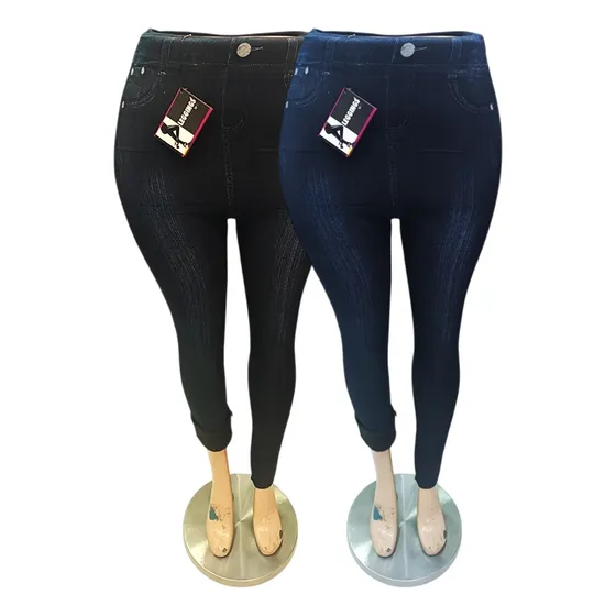 2 Leggins Jeans Térmico Talla Grande Plus Size  Frio Xl-3xl