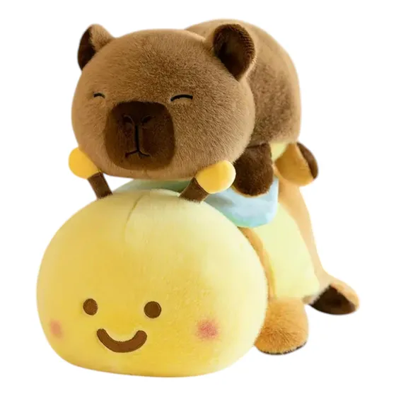 Peluche De Capibara Abeja Reversible