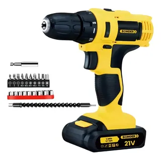 Bomder Bom-9969 Parafusadeira Furadeira Sem Fio Madeira Metal Parede Cor Amarelo FrequĂȘncia 50 Bomder Bom-9969 Parafusadeira Furadeira Sem Fio Madeira Metal Parede Cor Amarelo FrequĂȘncia 50