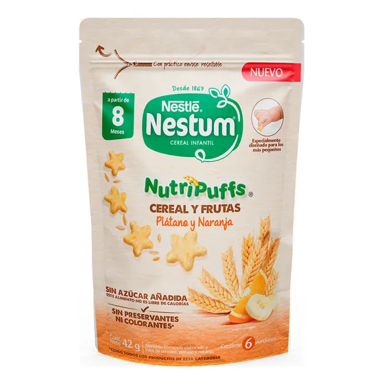 Nestum Nutripuff Plátano Naranja 42g