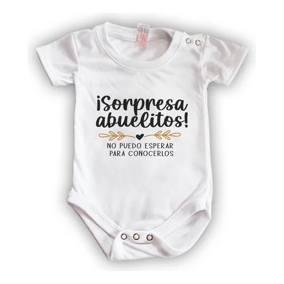 Body Sorpresa Abuelitos No Puedo Esperar Conocerlos