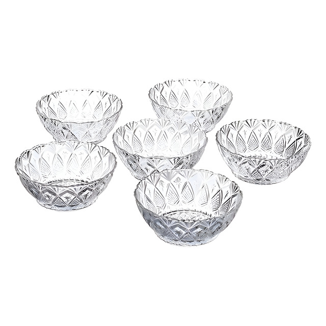 Jogo Taças Em Vidro Sobremesa Sorvete Doces Kit Com 6 Peças Jogo Taças Em Vidro Sobremesa Sorvete Doces Kit Com 6 Peças