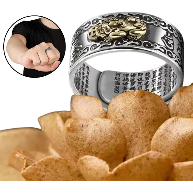 Anillo Pixiu Feng Shui Ajustable Proteccion Prosperidad