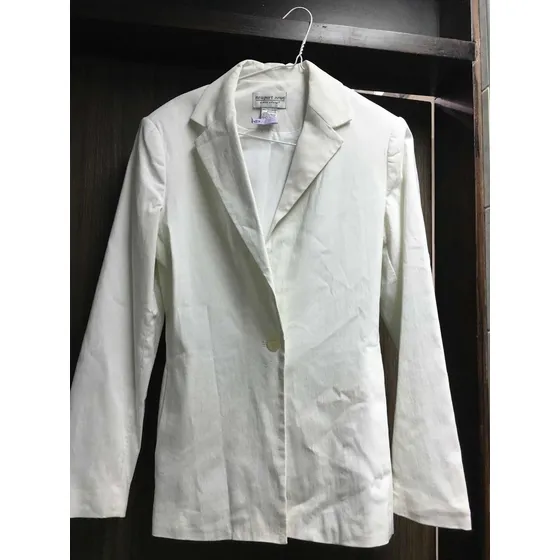 Chaqueta Blazer Dama Stretch Blanco