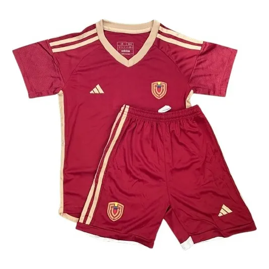 Conjuntos De Vinotinto Local Y Visitante Para Niños