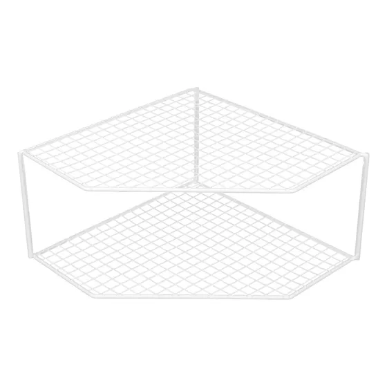 Organizador Encimera Hierro 2 Nivel Blanco 20  Largo X 8  5 