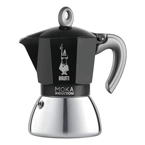 Cafetera Bialetti Moka Induction semi automática negra italiana