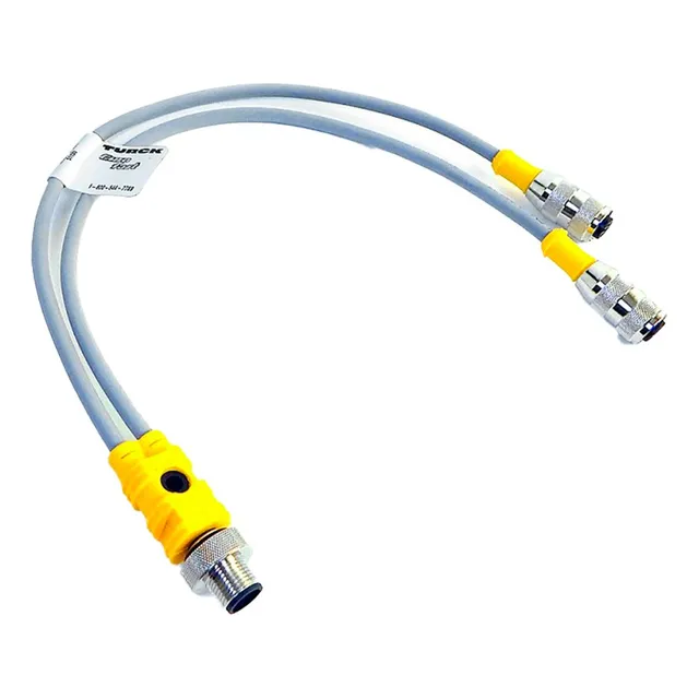 Splitter Conexión 1 Macho 2 Hembra 20cm Y Para M12