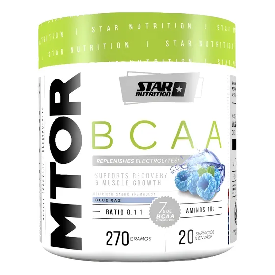 Mtor Bcaa 270 Gr Star Nutrition Aminoácidos Electrolitos