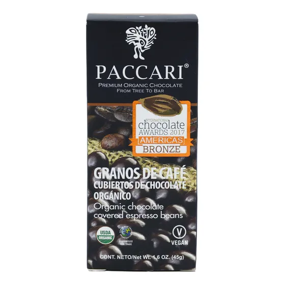 Paccari Granos De Cafe Cubiertos De Chocolate