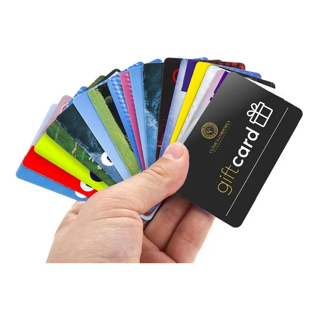 Tarjeta Credencial Pvc Plastica Impresa Gift Card Full Color