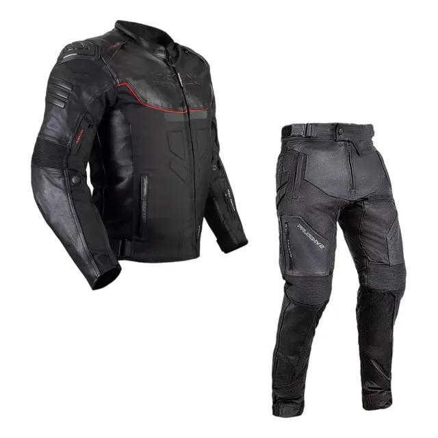 Roupa Moto Texx Falcon V2 Conjunto Masculino Preto Vermelho