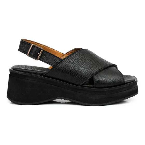Sandalia Mujer Cuero Zueco Chinela Urbano Premium Briganti