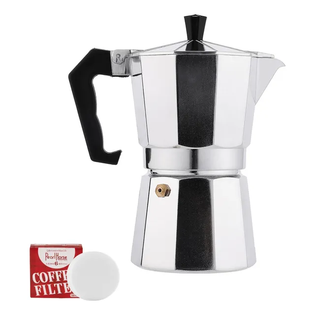 Cafetera Manual Italian Coffee Mocha Aluminio 6 Tazas