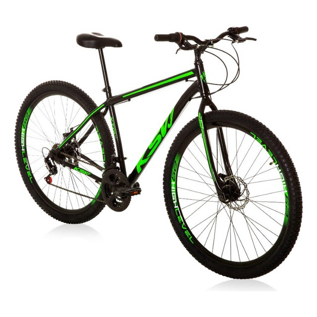 Bicicleta Aço Carbono Ksvj Aro 29 Freios A Disco 21 Vel Bicicleta Aço Carbono Ksvj Aro 29 Freios A Disco 21 Vel