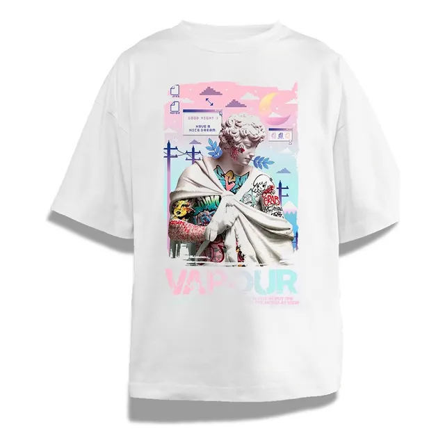 Remera Vapour Oversize Camiseta Informal De Algodón