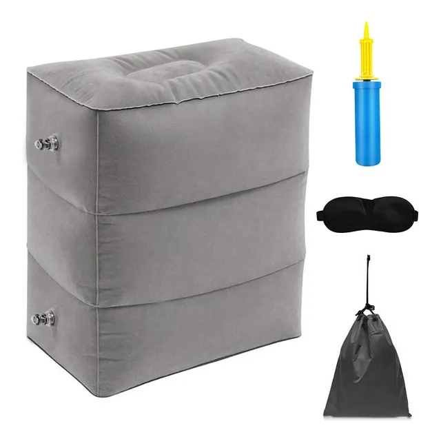 Almohada Cojín Cama Inflable Para Viajes Avión, Auto, Bus