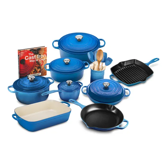 Creuset Juego Utensilio Cocina Hierro Fundido 20 Pieza