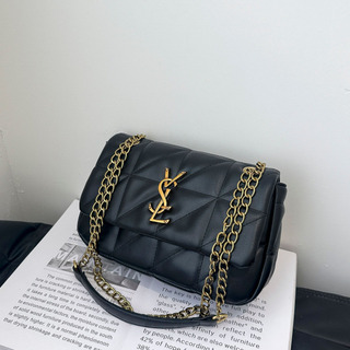 Bolsa Feminina Pu Chain Rhombus Small Square Outono 2024 Bolsa Feminina Pu Chain Rhombus Small Square Outono 2024