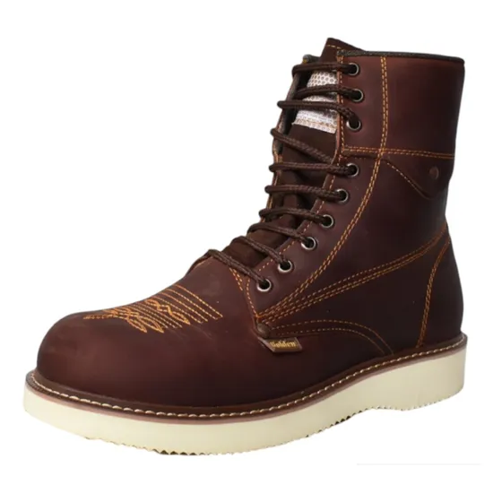 Botin 3/4 Para Trabajo Ligero O Uso Casual Bordado Ringle