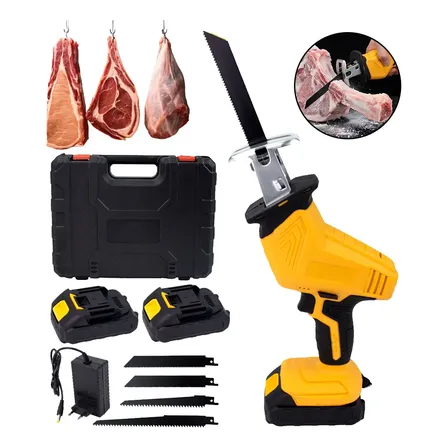 Serra Sabre Eletrica Osso Cortar Carne 2 Baterias 48v 127/220v