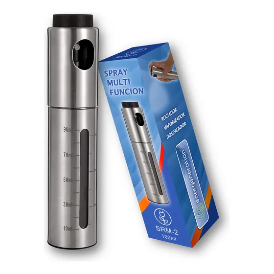 Rociador Spray De Aceite Vinagre y Aceto de Acero Inoxidable con Medidor Energeneration SRM-2