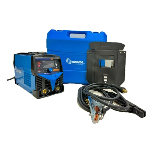 Soldadora Infra Inversora 250am Uso Rudo Nueva+accesorios Azul
