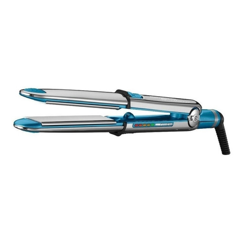 Plancha de cabello BaBylissPRO Nano Titanium Optima 3100 BABSS3100T plata y azul 220V