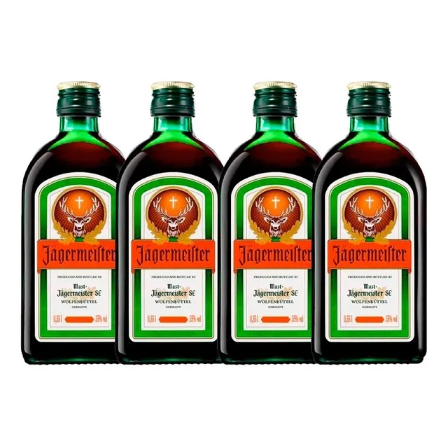 Pack De 4 Piezas De Licor Jagermeister 350 Ml