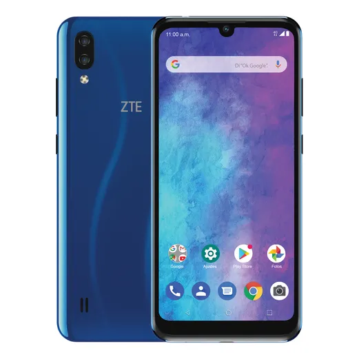 Telefono Celular Smartphone ZTE Blade A5 2020 32 GB azul 2 GB RAM Face Id Android 4G Lte Gps Bluetooth Liberado Octacore Google Barato Wifi Fotos Garantia Inteligente Camara
