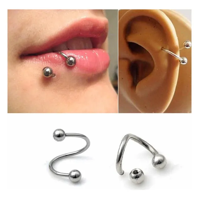 Pircing Helix Tipo Spiral, Para Labio Oreja, Etc.