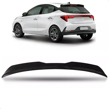 Aerofólio Universal Para Veículos Hatch Preto Black Piano Hyundai Hb20 Hatch