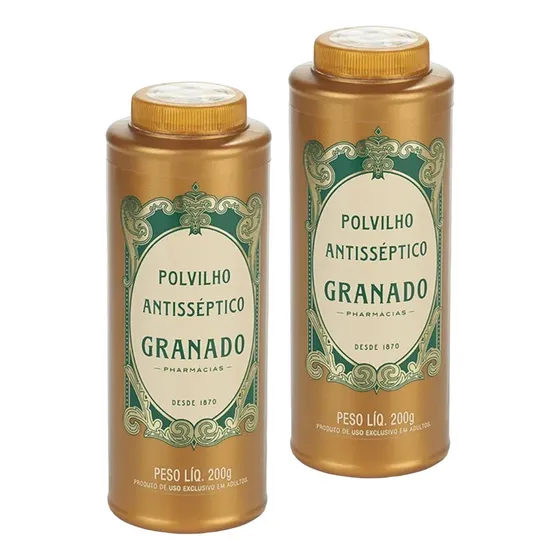 Kit 2 Talco Polvilho Antisséptico Grande - Granado