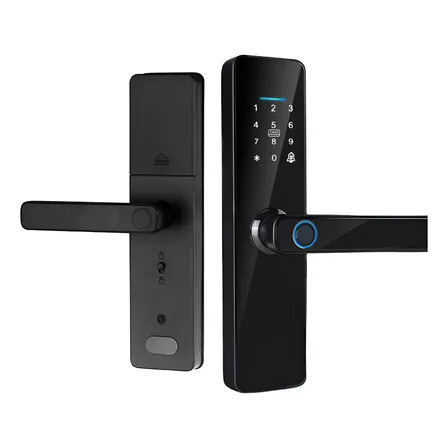 Fechadura Eletrônica Wifi De Embutir Haiz Impressão Digital + Senha + Cartão Biometria