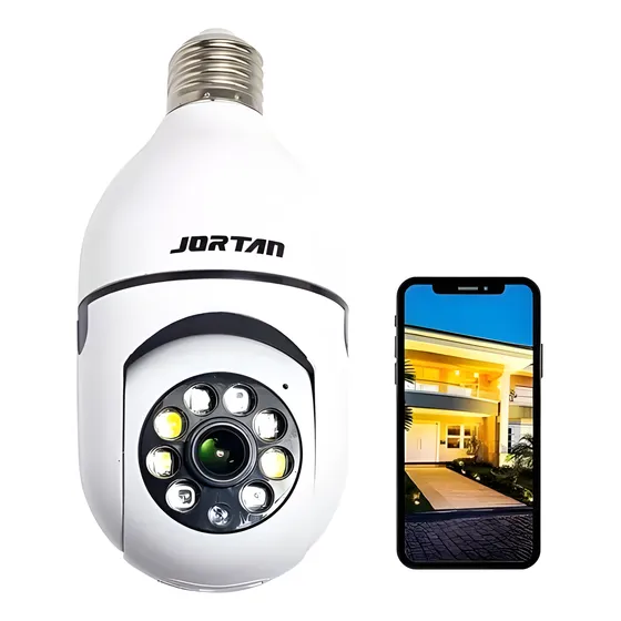 Cámara De Seguridad Tipo Ampolleta Panorámica Wifi 360