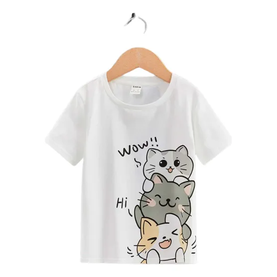 Franela Gatos Para Niños Unisex Por Encargo 