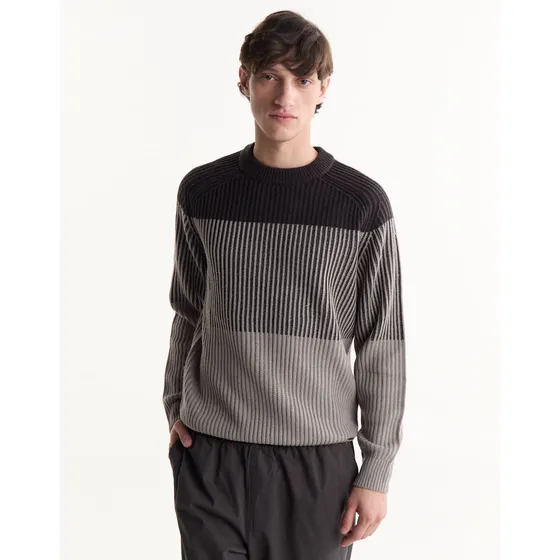 Sweater Tejido Pesado Diseño Tonos Grises Equus Dal