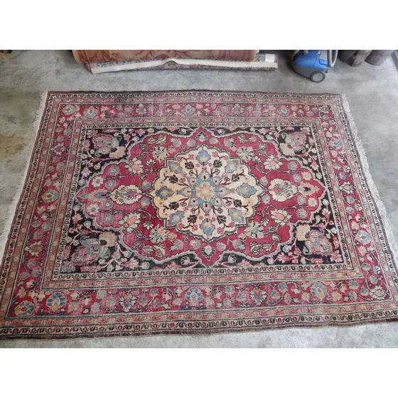 Alfombra Persa Original Hecha A Mano De Lana Gigante 20367#